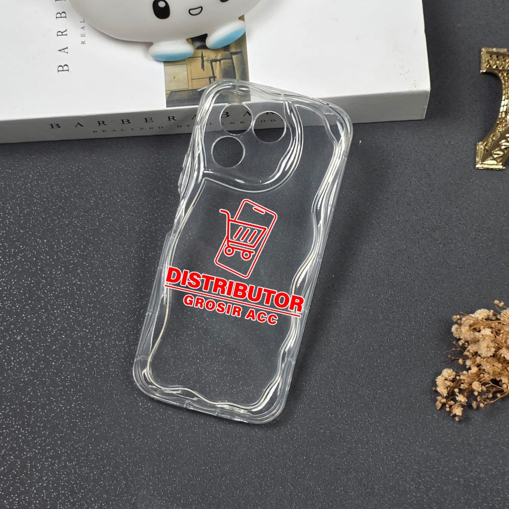 TECNO POVA 7 4G TECNO POVA 7 5G CASE MELTING WAVY CLEAR SOFT CASE TECNO POVA 7 4G TECNO POVA 7 5G G0