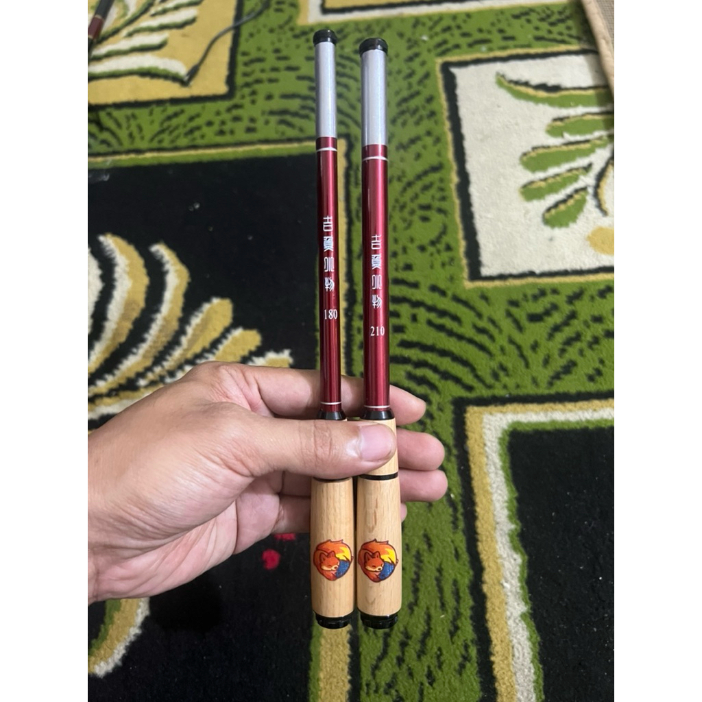 Joran tegek tanago xiayou สีแดง / ไมโครตกปลา