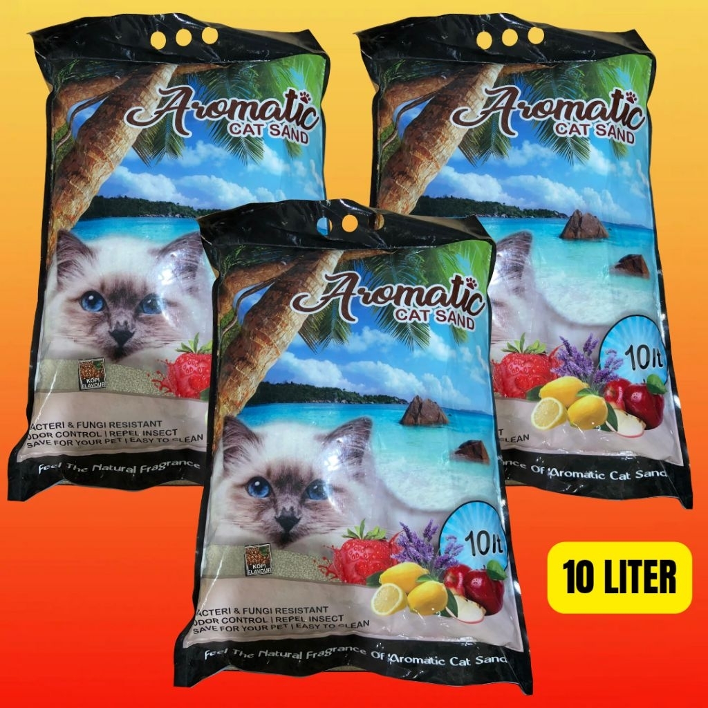 AROMATIC CAT SAND 10 LITERS AROMATIC CAT SAND 10L FRAGRANT CAT SAND