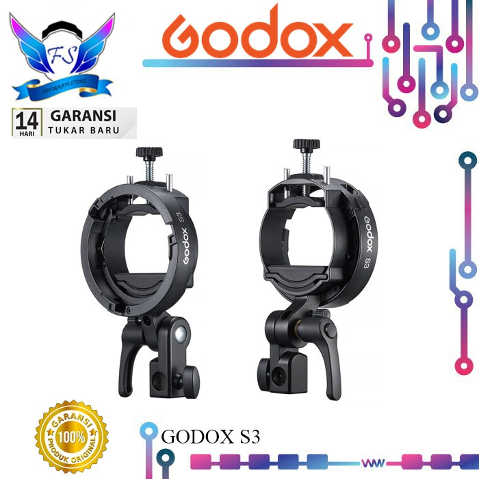 Godox S3 Speedlite Bracket สําหรับ Godox V1 AD200Pro AD200ProII AD300Pro AD400Pro AD100Pro V860III /