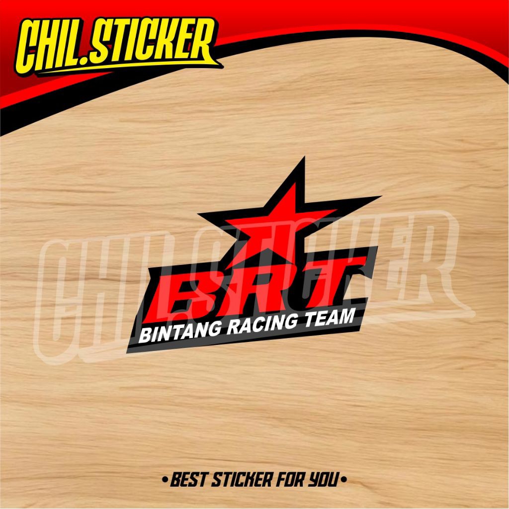 BRT RACING STICKERS brt star racing team สติ๊กเกอร์แข่งถนน