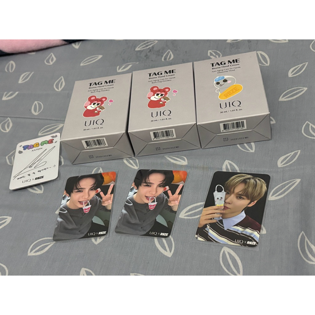 UIQ BIOME Handcream Tag me x RIIZE character พร้อมสต็อก | โมชิ โมชิ x NCT Dream