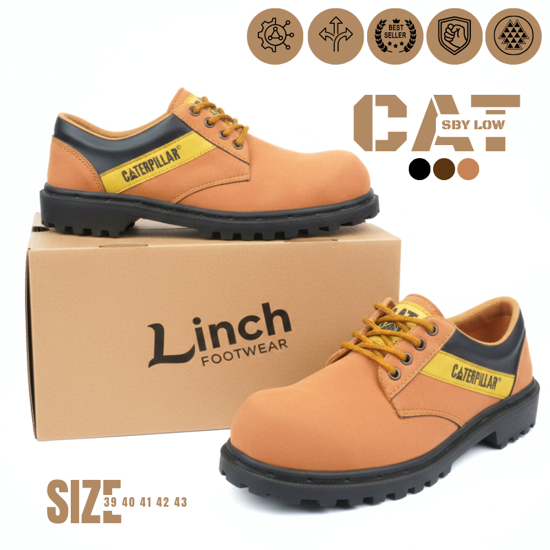 รองเท้านิรภัยหัวเหล็กผู้ชาย - รองเท้าเซฟตี้ CAT SBY สําหรับงานภาคสนาม การติดตามกลางแจ้ง Adventure - 