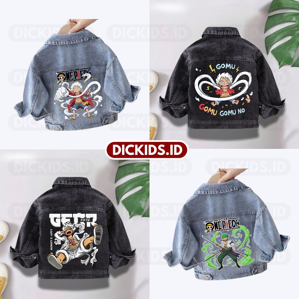 ONE PIECE CHILDRENS JEANS JACKET AGES 1-7 YEARS SNOW BLUE & SNOW BLACK