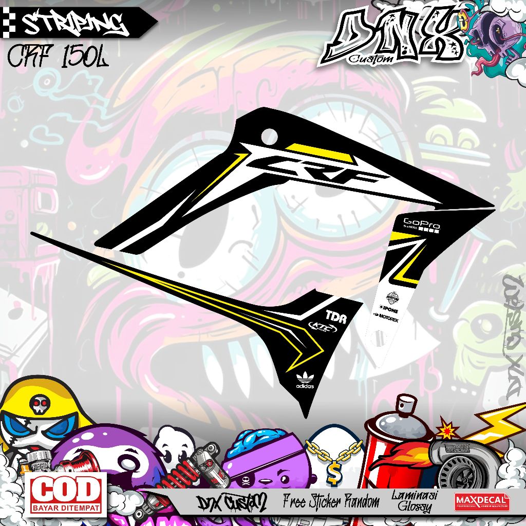 HONDA CRF 150L SIMPLE VARIATION STRIPING KD11