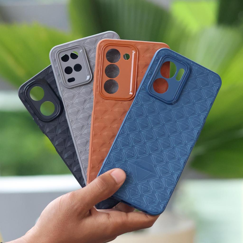 CASINGMU Casing Oppo A5i A5X A15 A16 A16K A17 Reno 5F 5 Lite 7 8 13F 4G 5G Pro - เคสเนื้อเพชร - เคสส