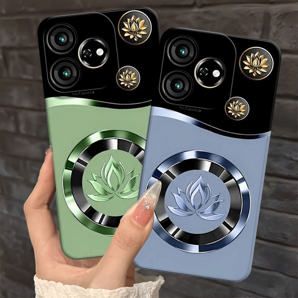 (FA-01) ZTE V50 DESIGN V60 DESIGN V70 DESIGN Softcase Procamera Silicon Case with blooming leaf moti