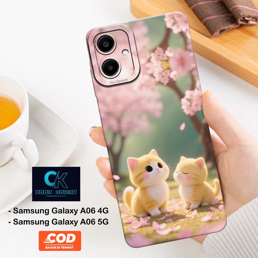 HP เคส Samsung Galaxy A06 4G / A06 5G ล่าสุด - เคสแมวแฟชั่น - เคสยาง - เคส Samsung A06 4G / A06 5G -
