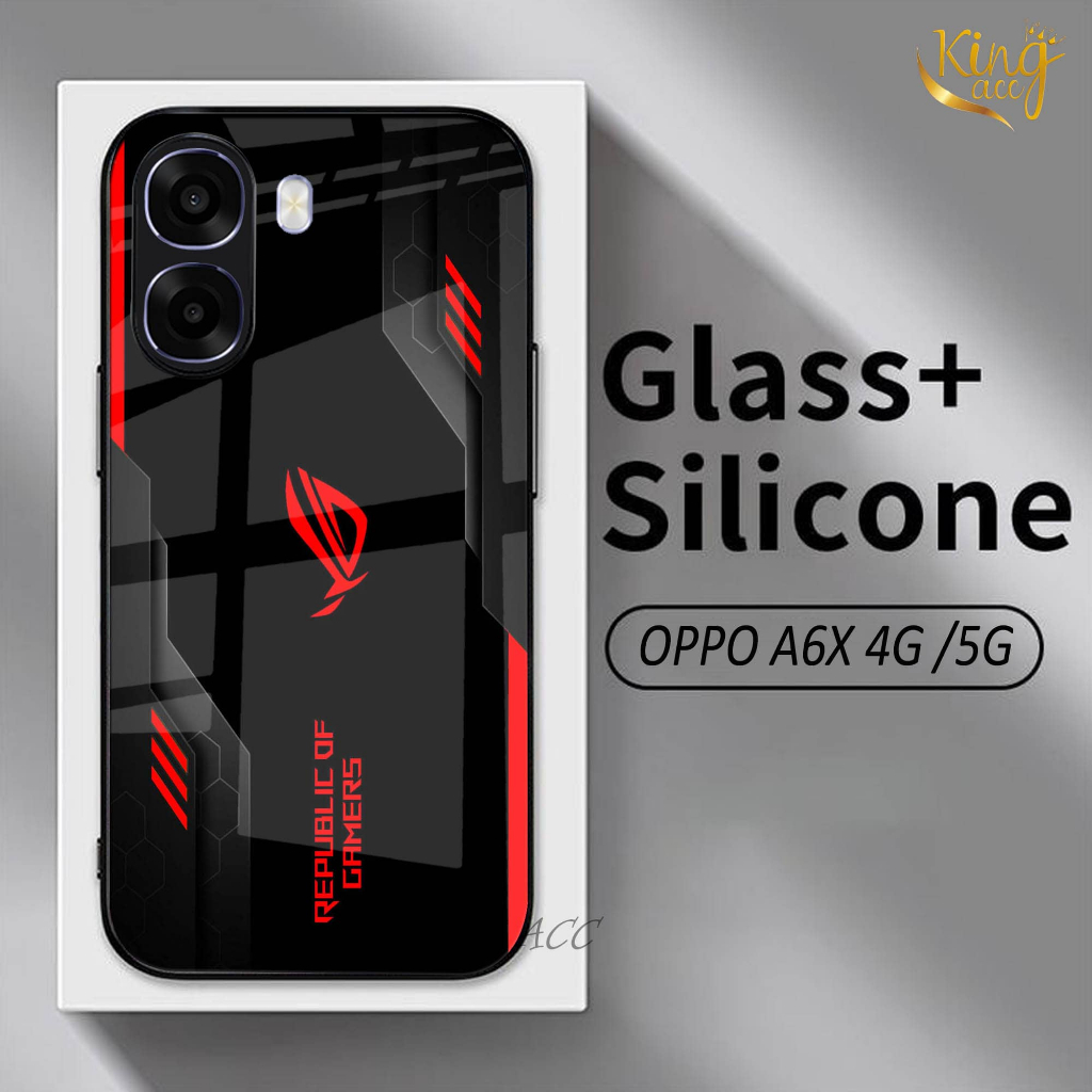 Softcase Glass Glitter สําหรับ OPPO A6X - ปลอก Hp OPPO A6X - เคสป้องกัน Hp OPPO A6X -K78