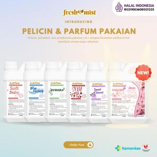 Fresh Mist - 3in1 Pelicin setrika, Pelembut & Parfume laundry  [NON ALKOHOL]