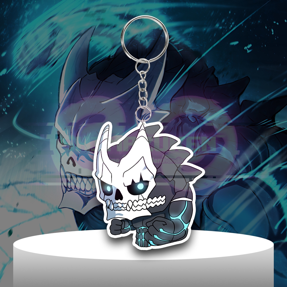 GANTUNGAN Kaiju พวงกุญแจอนิเมะหมายเลข 8 - Kafka Hibino - พวงกุญแจอะคริลิค