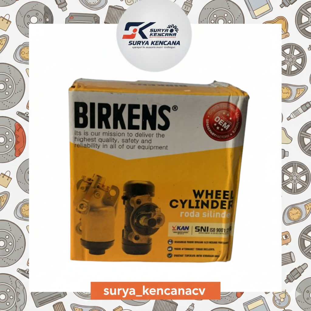 เบรกบล็อก/รอก CYLINDER ASSY REAR NEPEL TOYOTA FORTUNER, HILUX VIGO 2004-ON ORIGINAL BIRKENS TWR-042