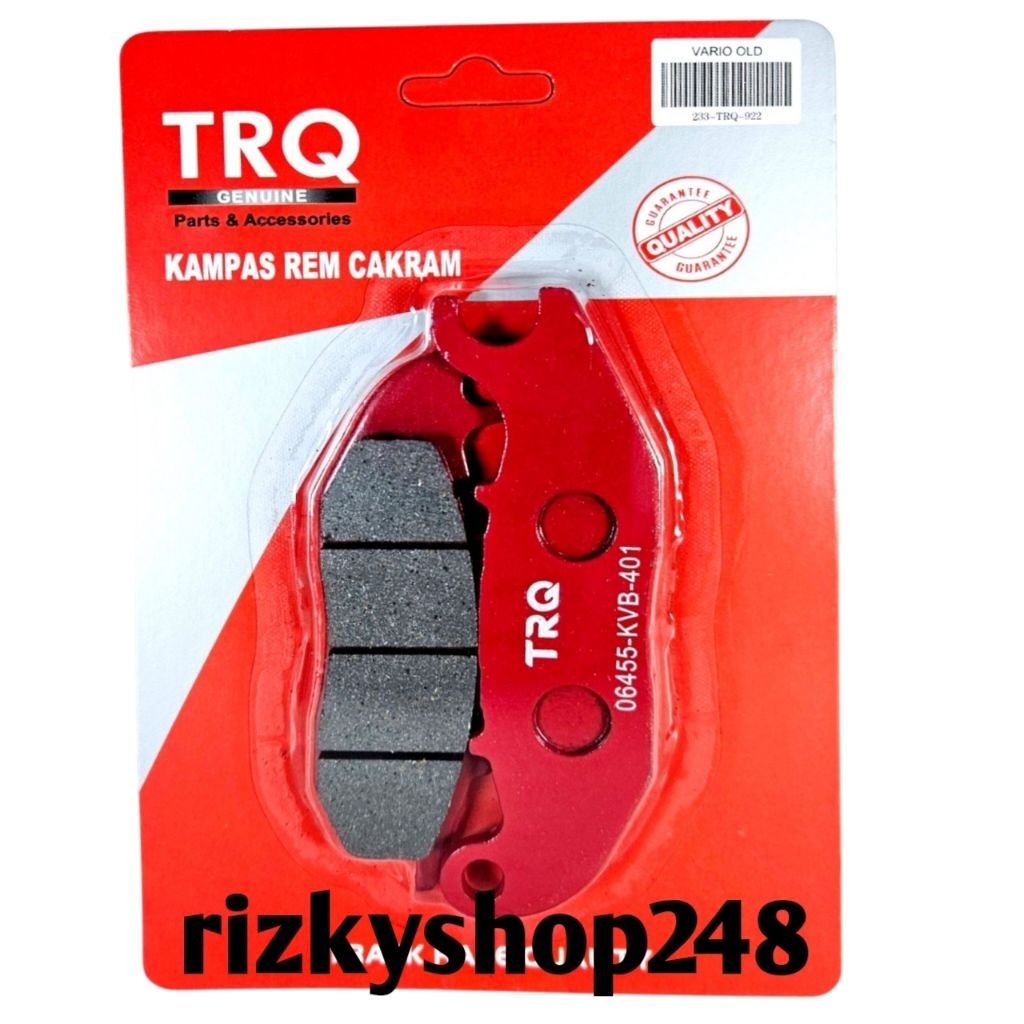 TRQ ผ้าดิสเบรคหน้า vario old pcx 150 160 abs crf 150 wr 115 wr 150 adv 150 160 abs