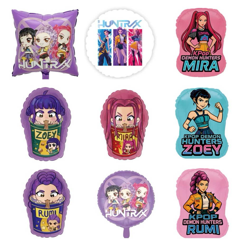 KPOP DEMON HUNTER BALLOONS