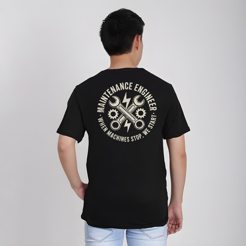 Distro Maintenance Engineer T-Shirt - เมื่อเครื่องหยุด, We Start Short T Shirt