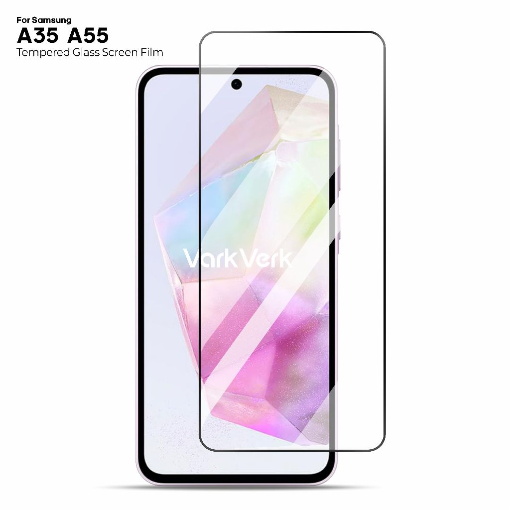 VarkVerk HD กระจกนิรภัยสําหรับ Samsung A35 5G A55 5G Anti-Scratch สําหรับ Samsung A35-5G A55-5G HD ห