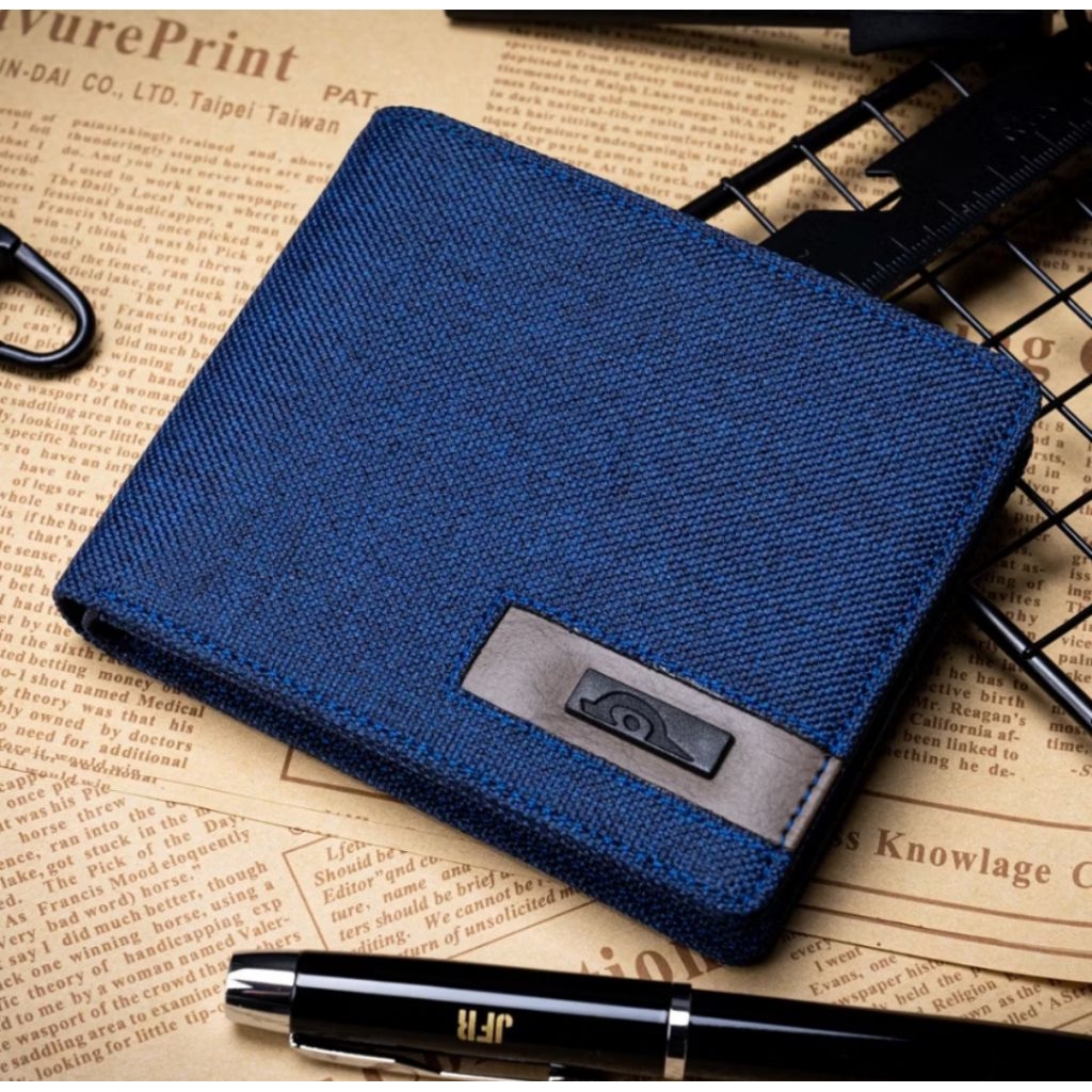 กระเป๋าสตางค์ผู้ชาย JFR ทําจากผ้าใบและหนัง PU พรีเมี่ยม JSHOP03 Jennifer Wallet