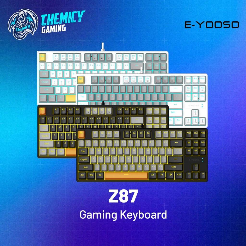 E-YOSO Z87 / Z-87 TKL Monochrome Hotswap Mechanical Gaming Keyboard