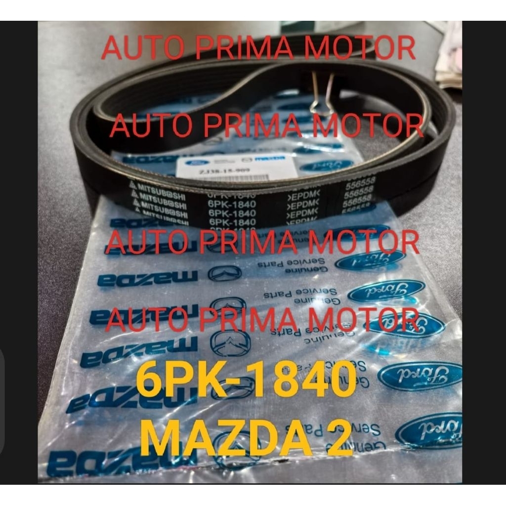 FAN VAN V BELT FAN BELT 6PK1840 MAZDA 2 MAZDA2 6PK-1840