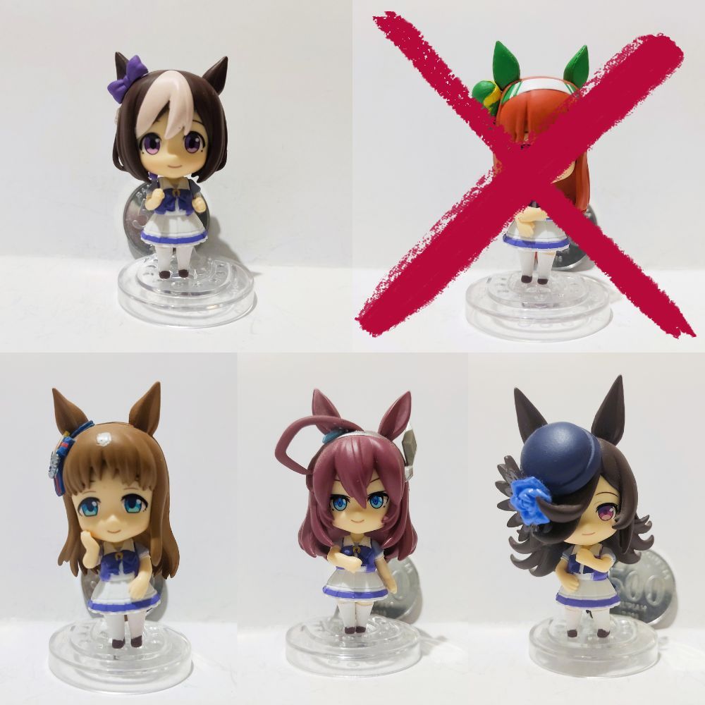 Uma Musume Pretty Derby Mini Chara Collection Vol.1 - สัปดาห์พิเศษ / Grass Wonder / Mihono Bourbon
