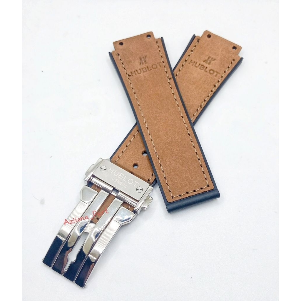 สายหนังคุณภาพสูงสําหรับ Hublot Geneve / Hublot Geneve สายนาฬิกาหนัง Plus Buckle
