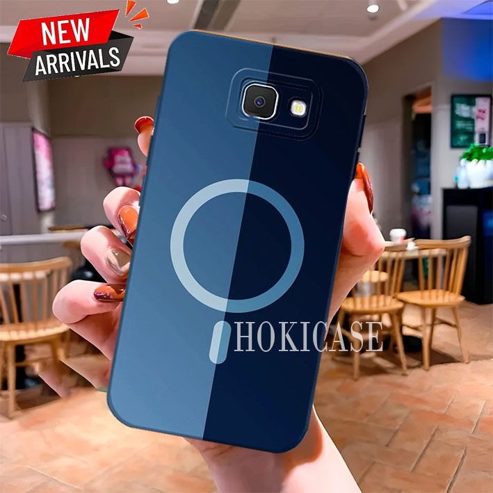 Softcase Samsung J7 J2 Prime / J7 Core J7 / J8 A6 Plus / J6 Plus / J4 / J4 Plus Round Logo iphone Ae