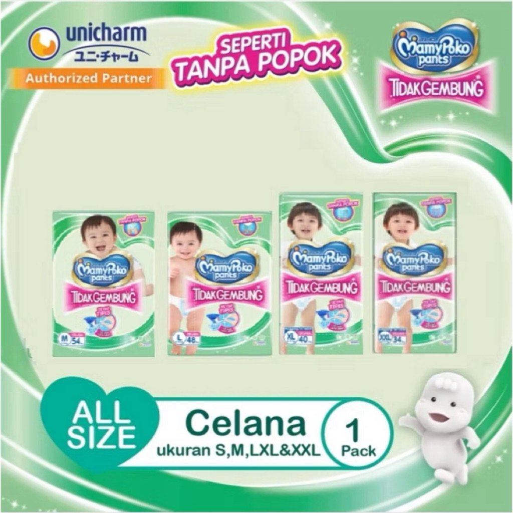 Live MamyPoko Pants Non-Bloating [M54, L48, XL40, XXL34]