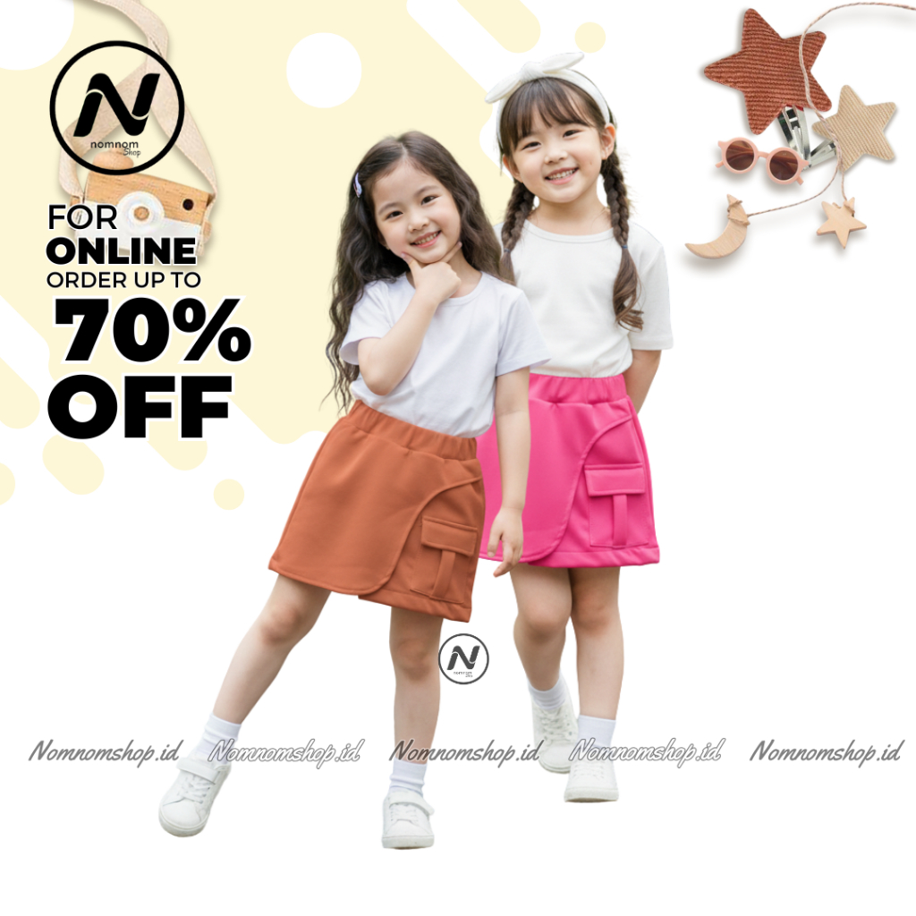 กางเกงกระโปรงสาวเกาหลี ROCEL VELA แฟชั่นวัสดุดําน้ําสําหรับเด็ก