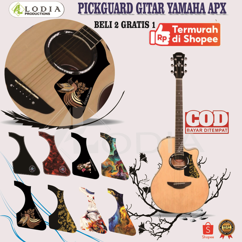สติ๊กเกอร์ปิ๊กการ์ดกีตาร์โปร่ง YAMAHA APX