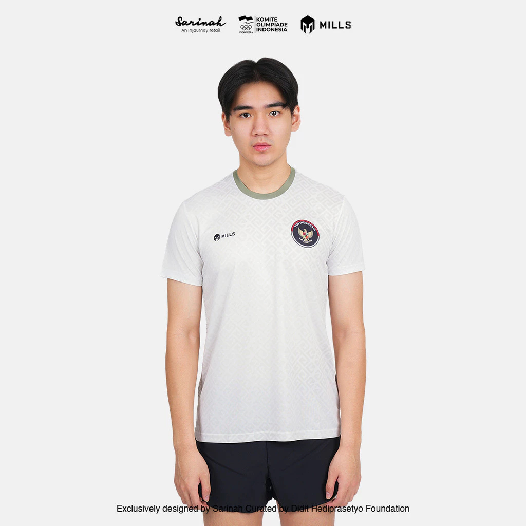 MILLS SEA GAMES ATHLETIC T-SHIRT ผู้ชายสีเบจ 00100811 66SGM