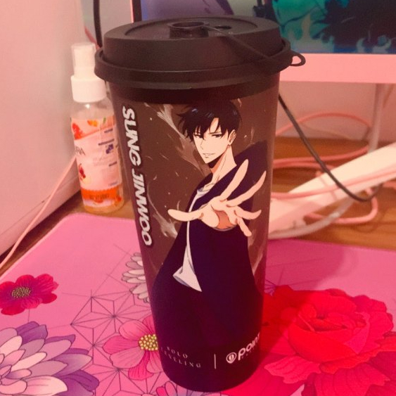 กาแฟ Solo Leveling x Point Sung Jinwoo ถ้วยสะสม Indomaret