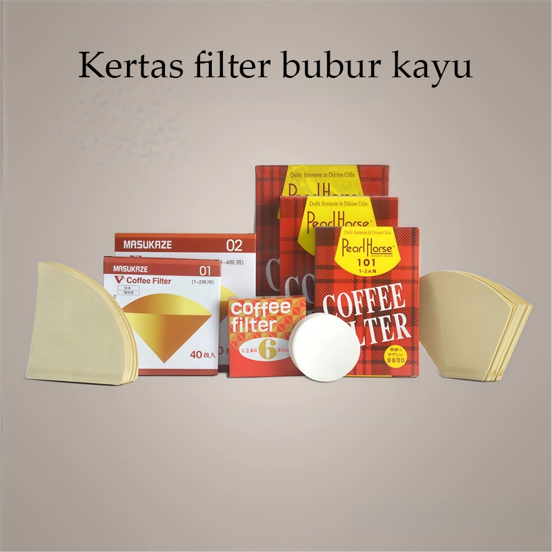 กระดาษกรองกาแฟ V01 V02 กระดาษกรองกาแฟทรงกลม 60 มม. กระดาษกรองหม้อมอคค่า V40 V60 กระดาษกรองกาแฟ n