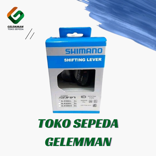 Shimano SORA SL-R3000-L 2 Speed Flat Bar Sora 2sp R3000 Shifter เหลือเพียง w กล่องเดิม