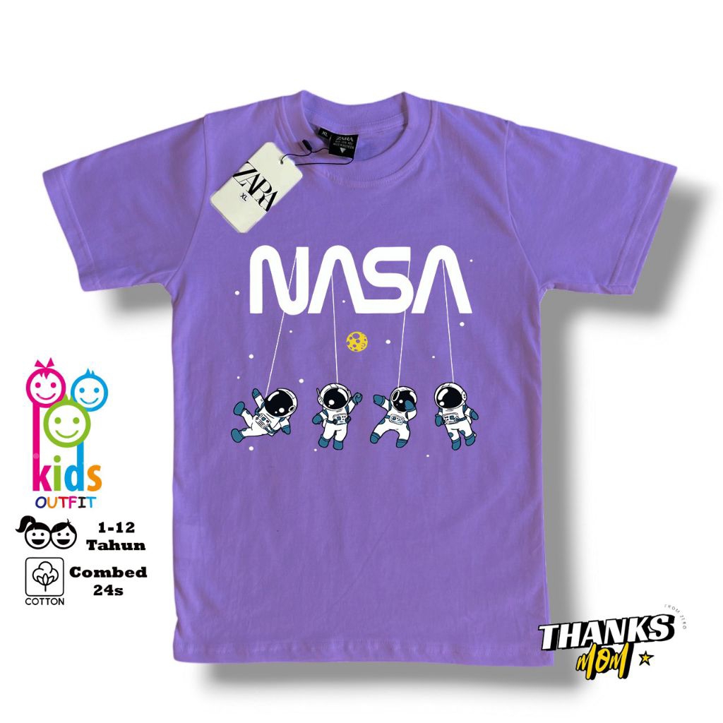 เสื้อยืดเด็ก/เสื้อยืด Zara ตัวละคร Nasa