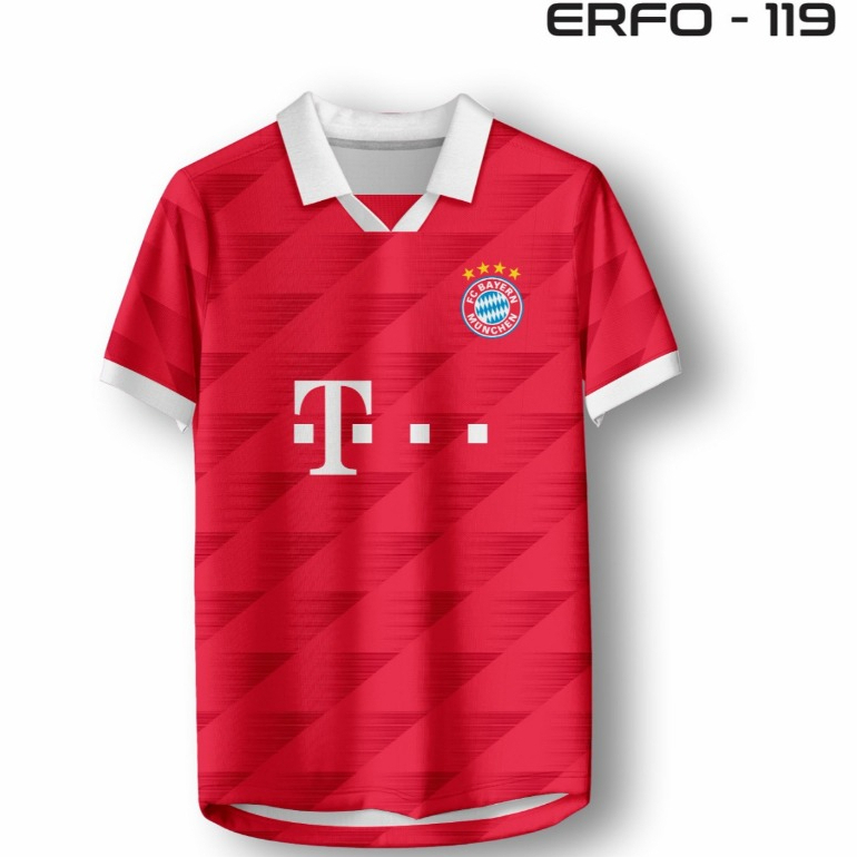 MERAH Bayern Munich Home Classic Red T-Care Import Jersey ERFO.ID-119