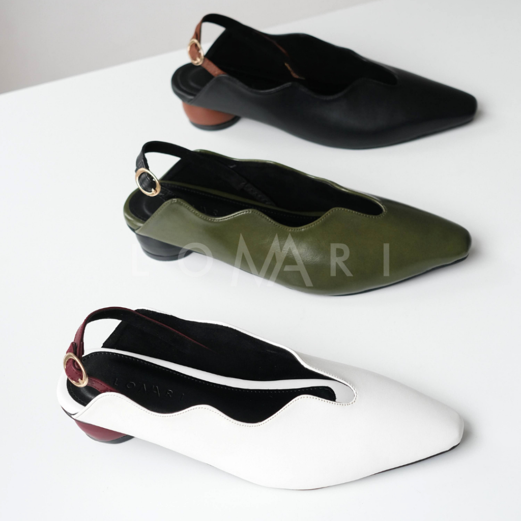 MINOR DEFECT - FLOWA SERIES LOMARI - รองเท้าแตะรองเท้าส้นสูงผู้หญิง