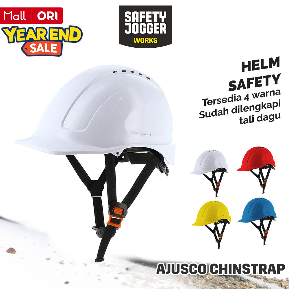Safety Jogger Ajusco Chinstrap หมวกกันน็อค ANSI/ISEA สีขาว