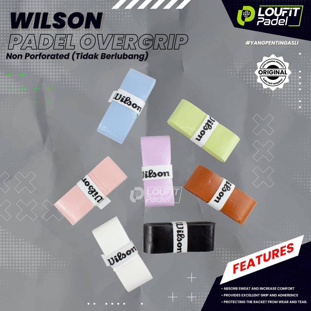 WILSON OVERGRIP Grip Padel Tennis (Non-Ported) ต้นฉบับ