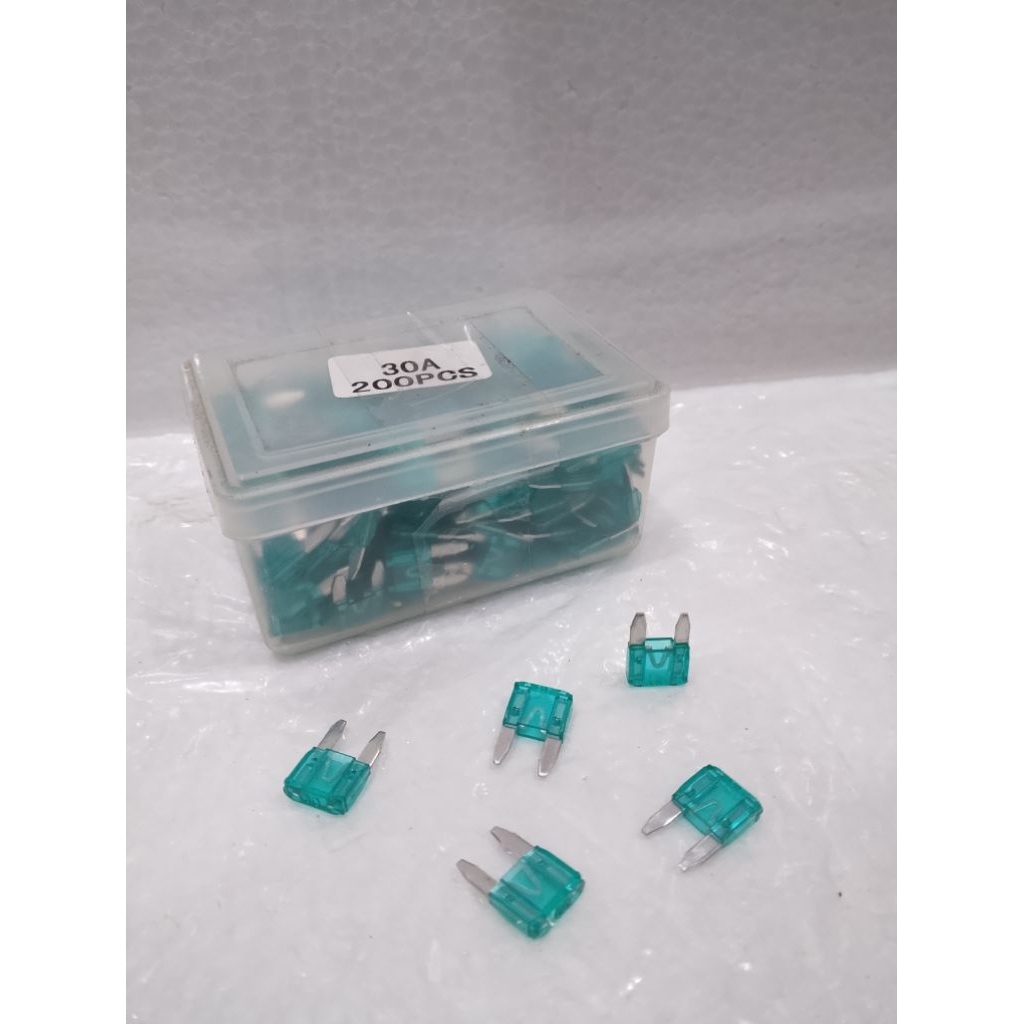 1 กล่อง 200 ชิ้น FUSE DX TANCAP MINI 30A 30 CAMPERE
