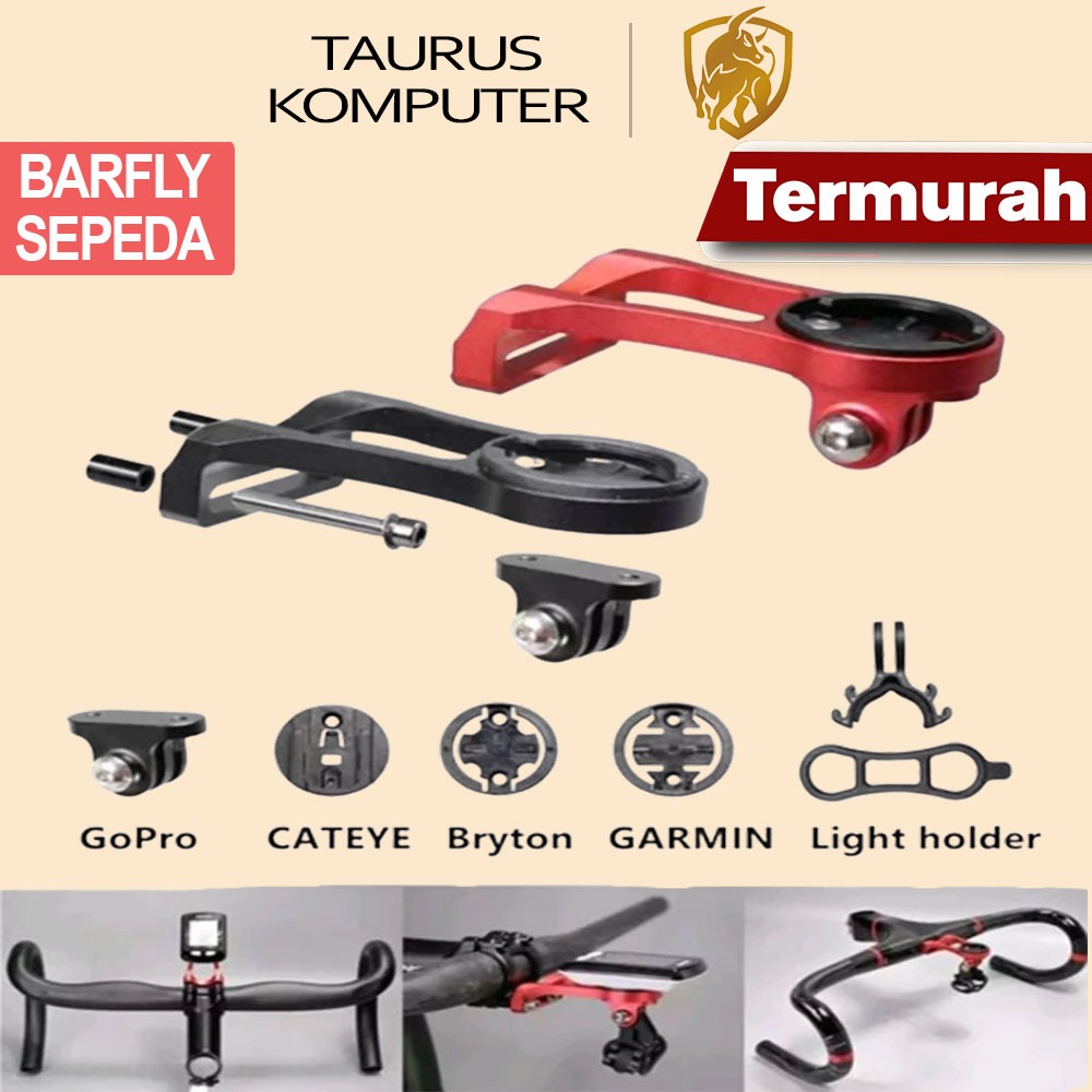 Barfly Bracket Holder Speedometer Garmin Bryton Xoss G + Cateye igsport ไฟกล้องอลูมิเนียมอัลลอยด์