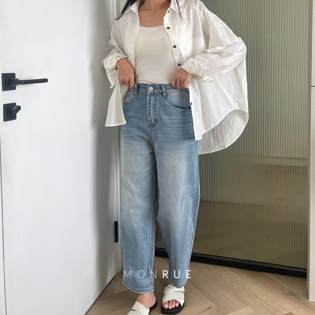 MONRUE Zest Baggy Stretch Jeans