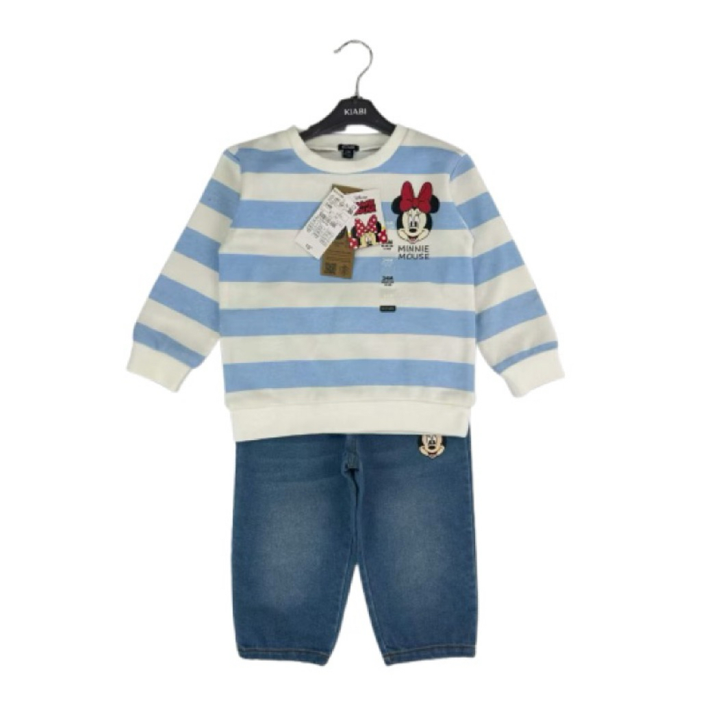 Kiabi - One Set Jeans Minnie Blue - 9 12 18 24 3 4 ปี