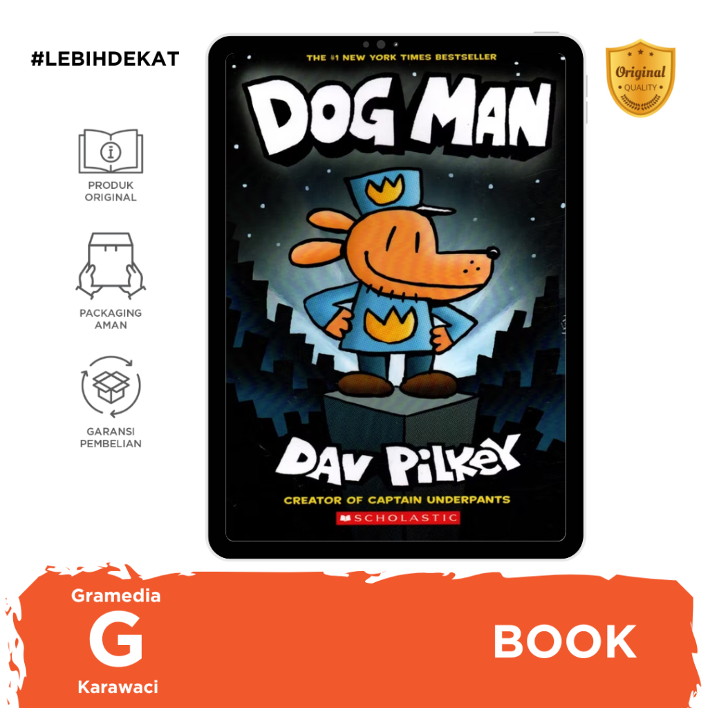 Gramedia Karawaci - Dog Man 01: Dog Man