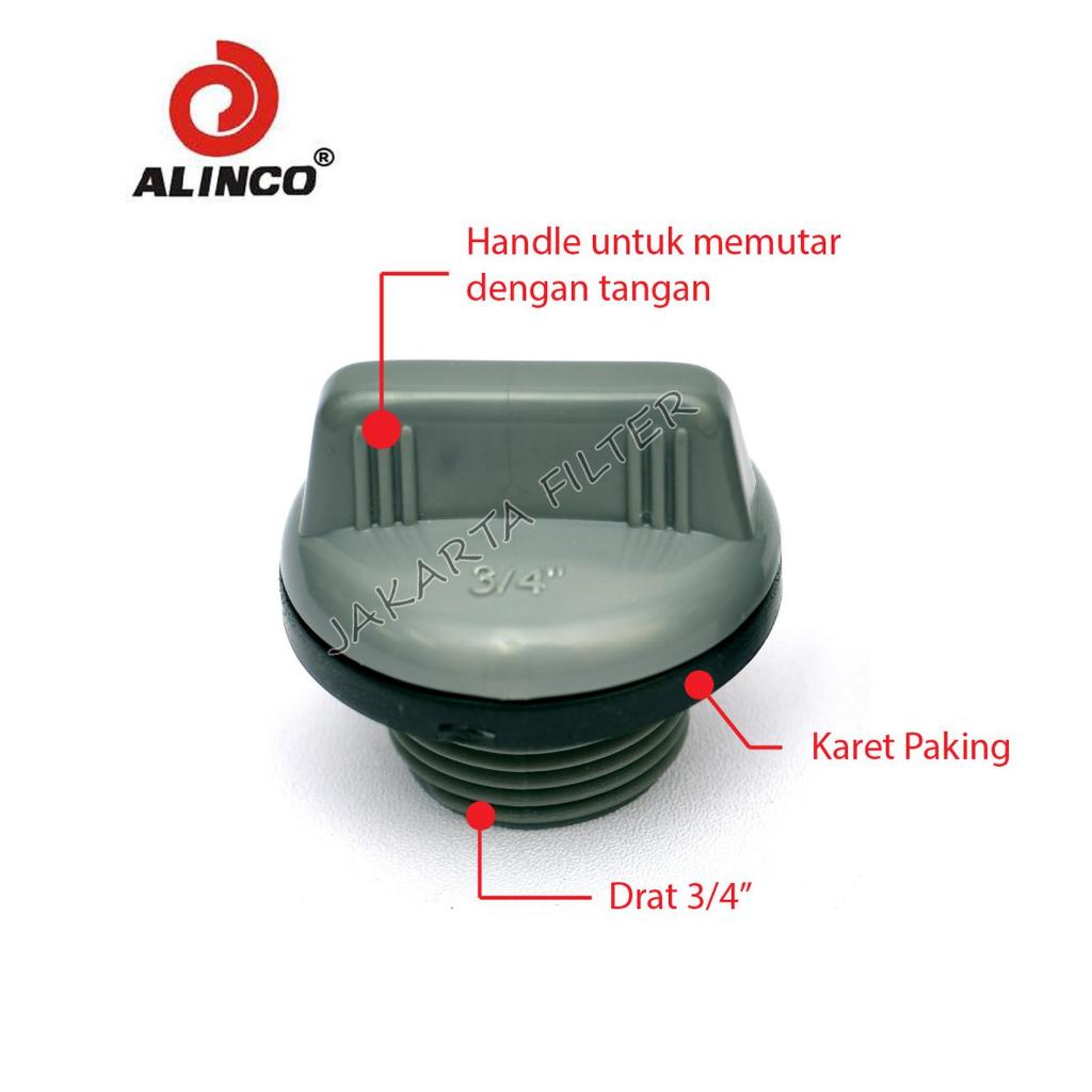 ALINCO [อลินโก] ต๊าปเกลียว 3/4" + ปะเก็น
