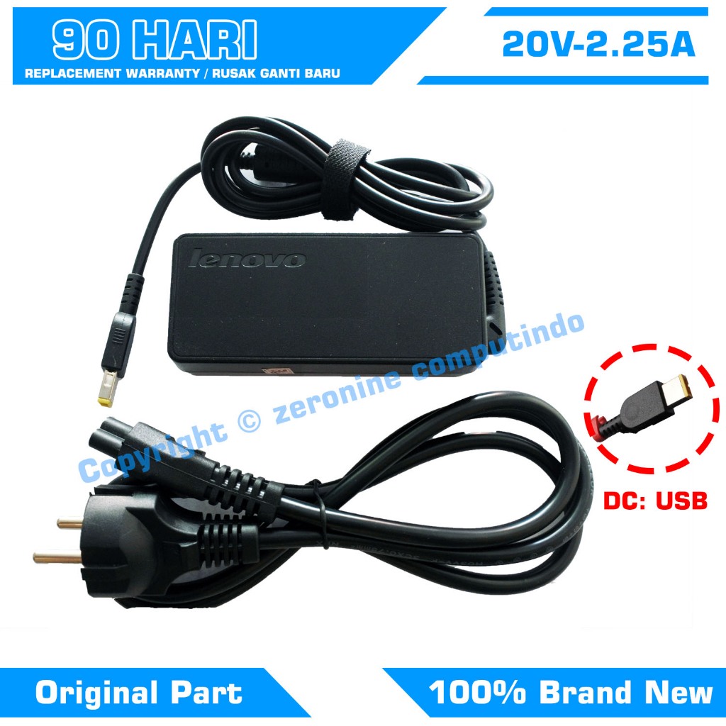 Lenovo Z40 Z41 Z50 Z70 20V 2.25A 45W อะแดปเตอร์ชาร์จ USB