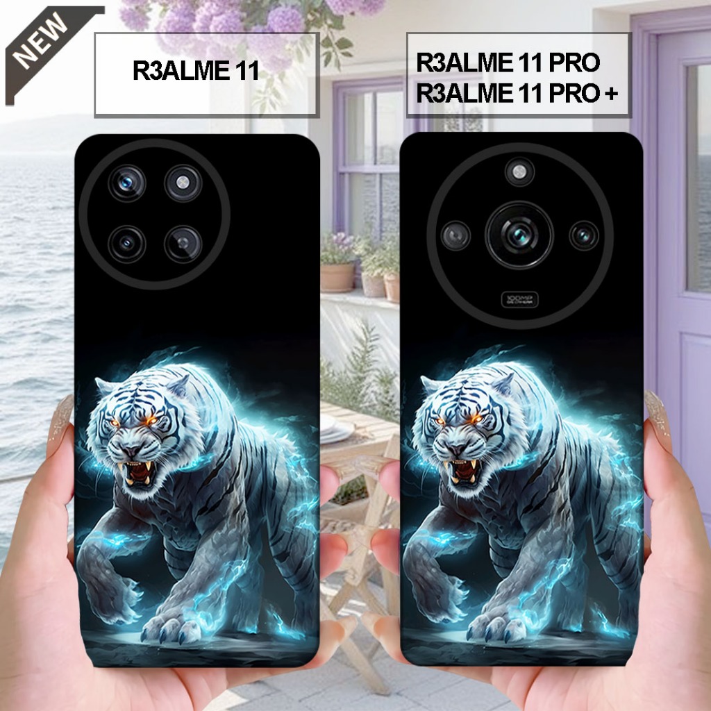 เคสRealme 11 _ เคสRealme 11 Pro _ เคสRealme 11 Pro Plus - เคสซิลิโคนยืดหยุ่นใสสีดํา