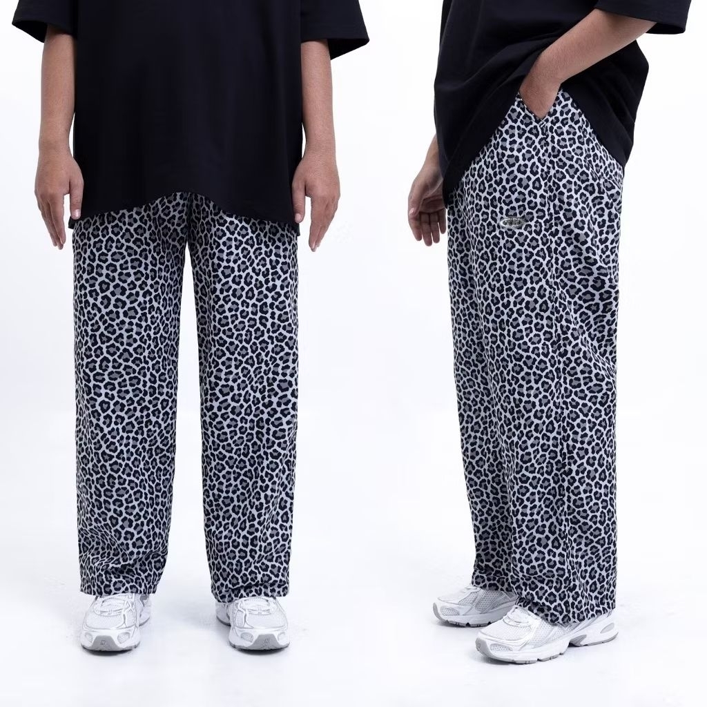 UNISEX LEOPARD BAGGY PANTS กางเกงผู้ใหญ่