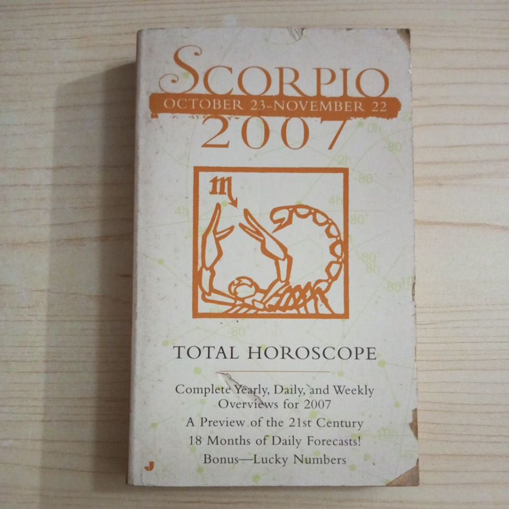 SCORPIO OCTOBER BOOK NOVEMBER 23 22 2007 TOTAL HORROR
