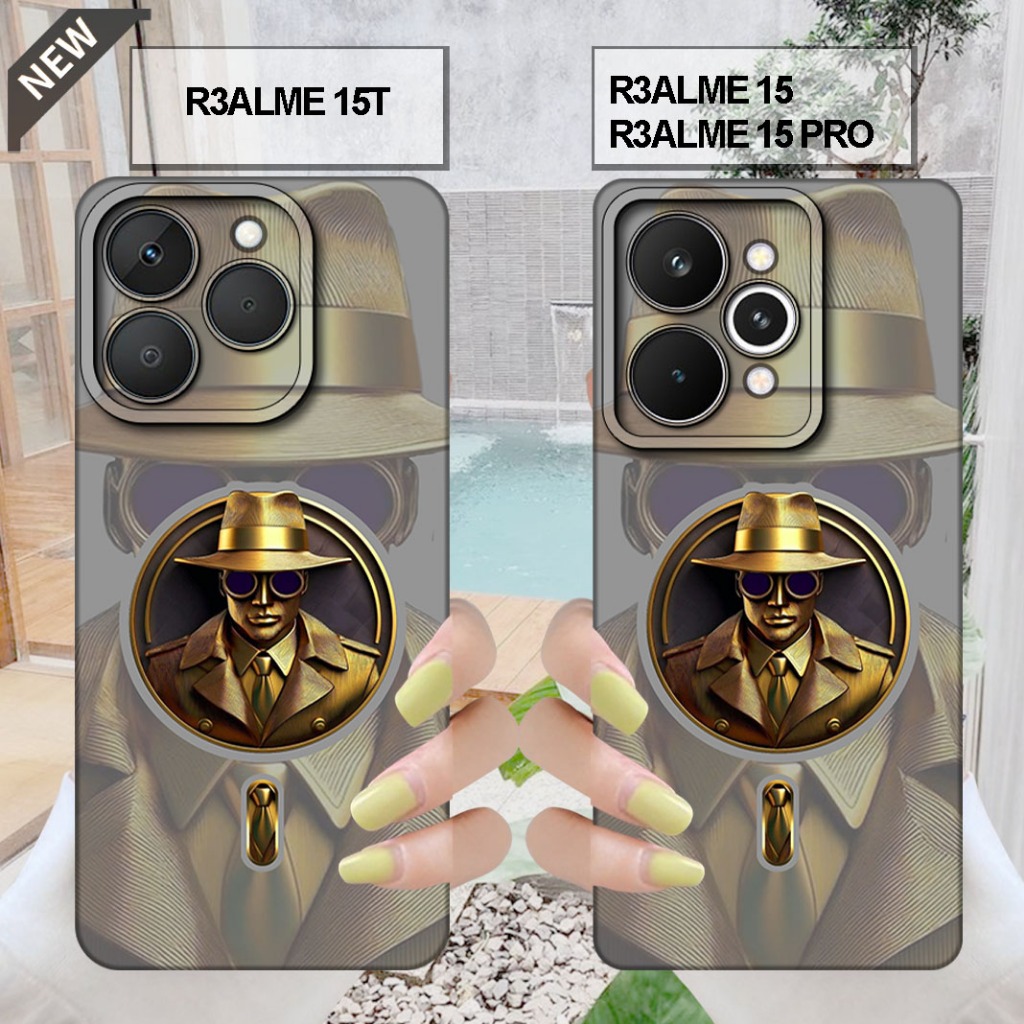 เคส REALME 15 2025 _ เคส REALME 15T 2025_ เคส REALME 15 PRO - เคสซิลิโคนสีดําใสสุดเท่