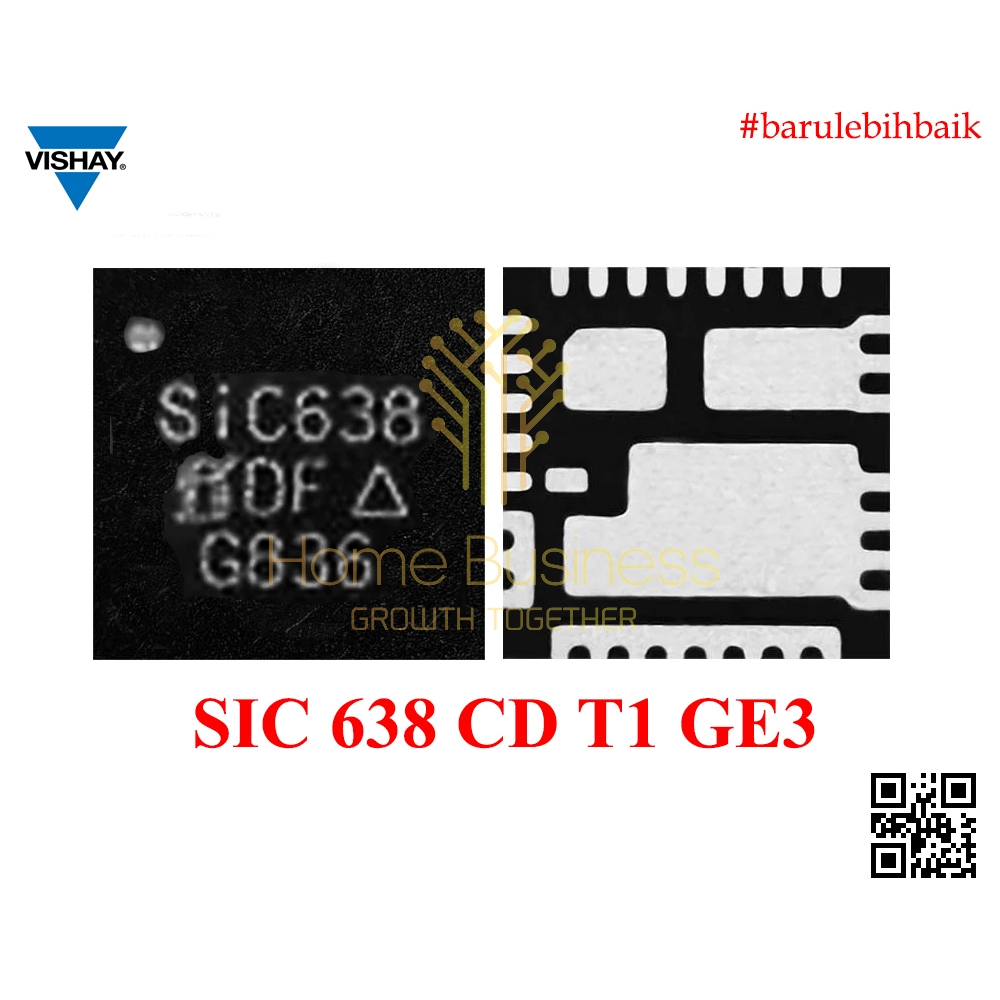 Vishay SIC638CD-T-GE3 SIC638CD SIC638 CD SIC 638CD SIC 638 CD IC Power Stage 50A DrMOS Synchronous B